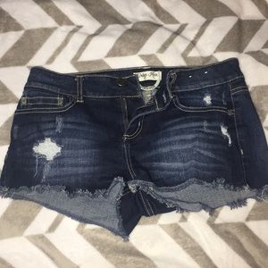 Denim shorts